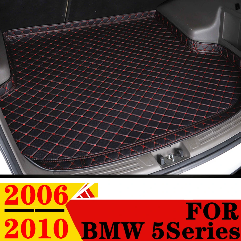 

Высококачественный коврик для багажника автомобиля для BMW 5 серии 2010 2009 2008 2007 2006 XPE, кожаный задний багажник, подкладка для багажа, Задняя подкладка для груза, части