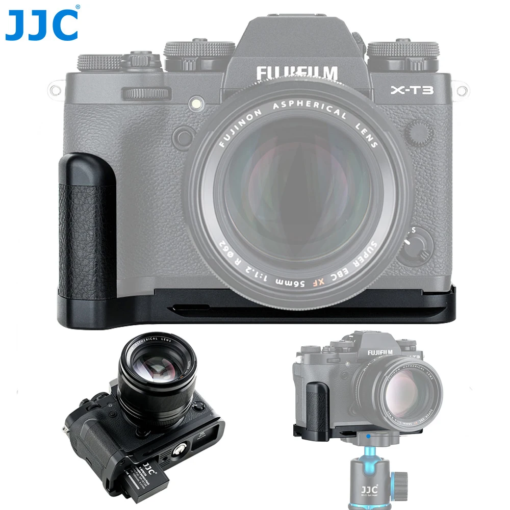 Placa Liberación Rápida Xt3 Soporte En L Para Fujifilm XT3 - Placa Vertical Liberación Rápida Compatible Arca-Swiss/RRS | Base Desmontable, Agarre Cómodo Placa Arca-swiss Para Fuji X-t3