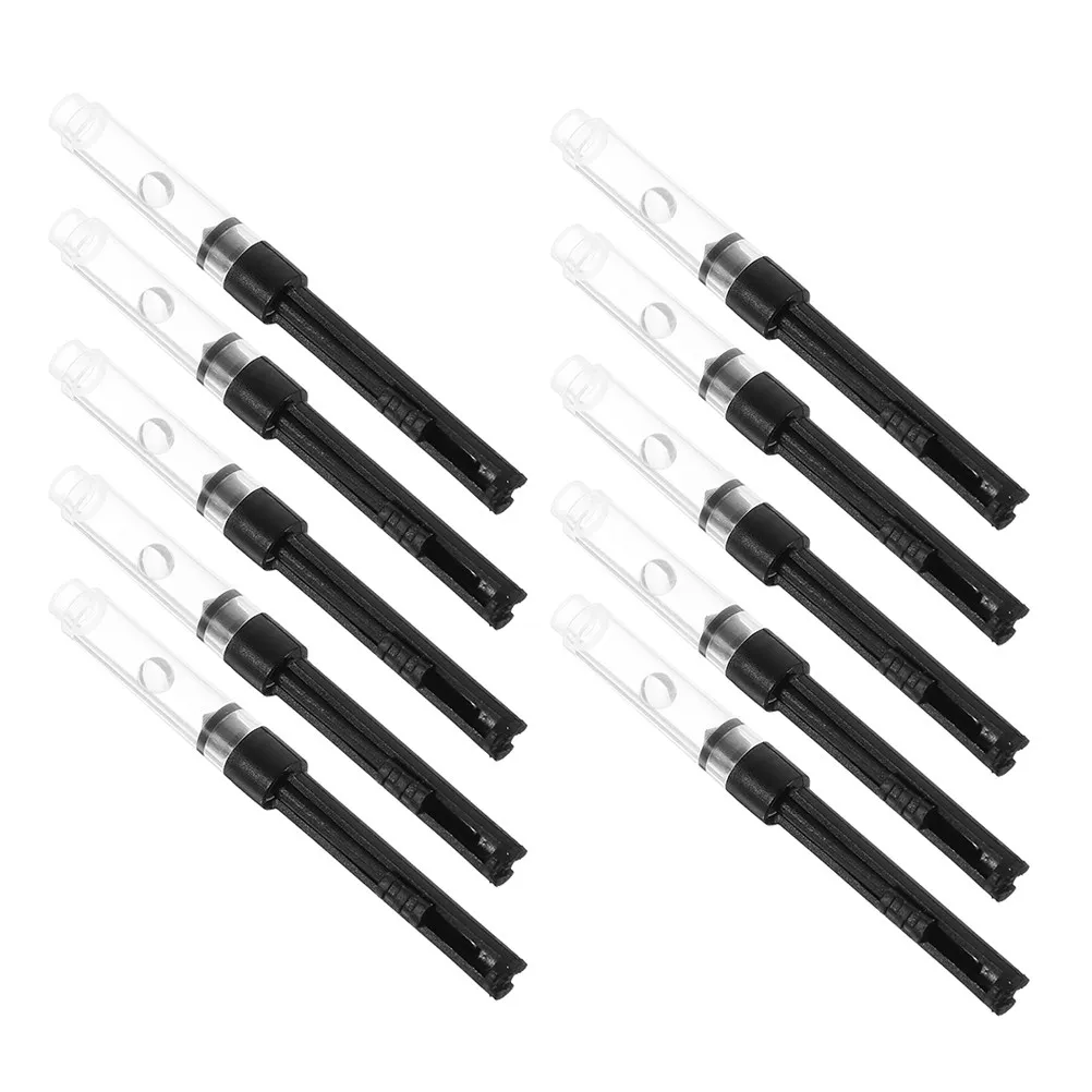12Pcs 만년필 잉크 충전 도구 범용 3.4mm 피스톤 푸시풀 잉크 흡수기 교체 소형 휴대용 도구