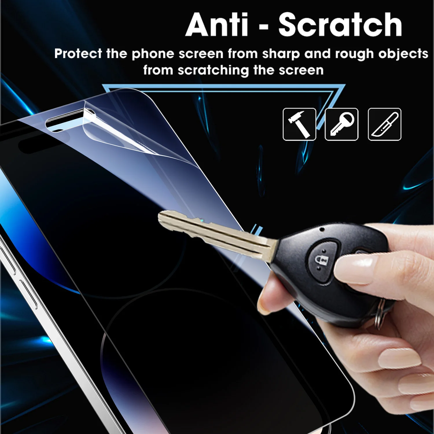Full Cover Privacy Hydrogel Film Soft TPU Anti-Peeping Screen Protector