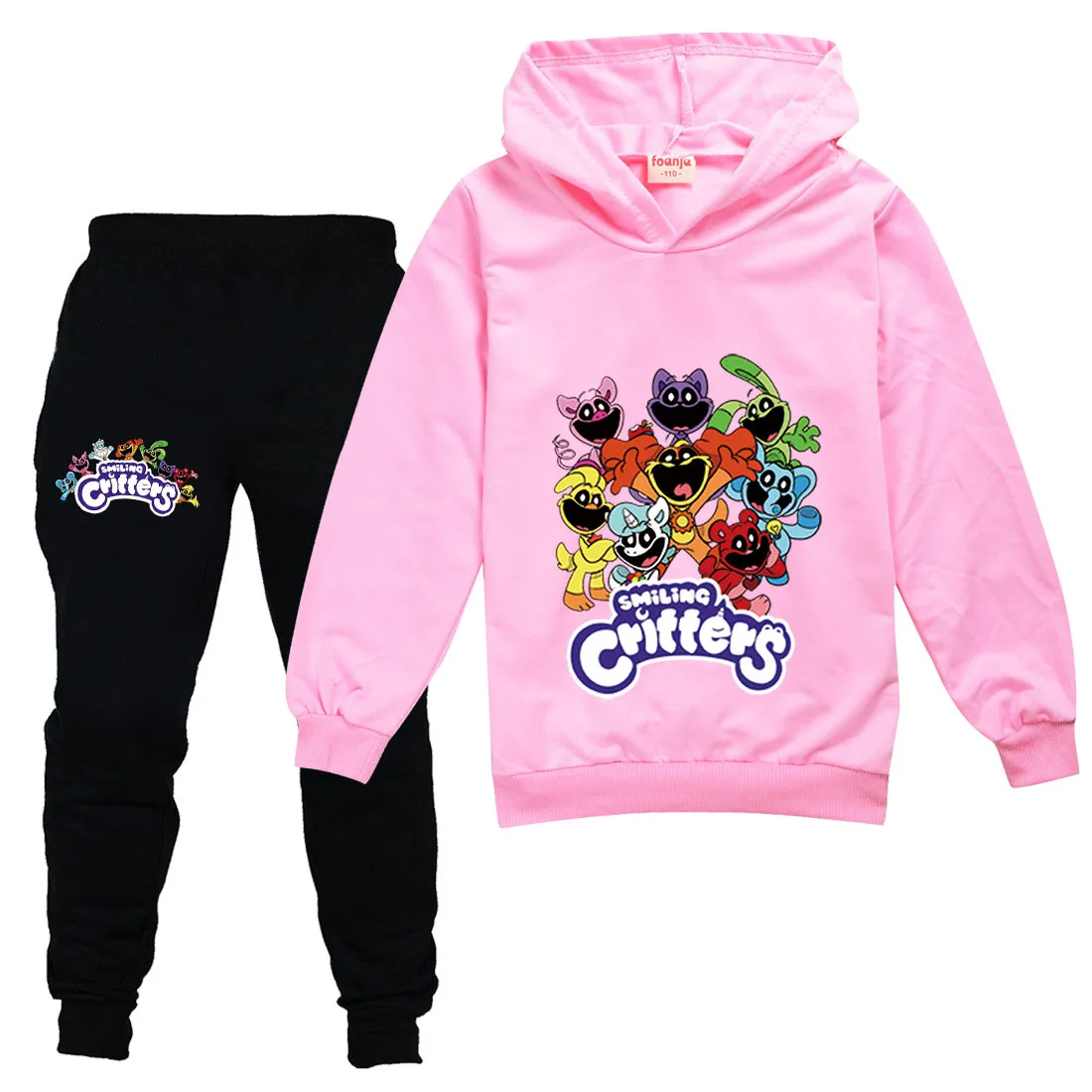 Smiling Critters Catnap Kids Boy Girl Hoodies Pants Suit Cartoon Smiling Critters Dogday Print Children's Clothing Sweatshirts