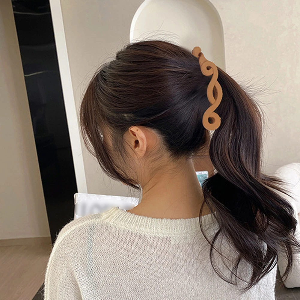 New Fashion Frosted Vertical Banana Clip Women's Twist Hair Claw Ponytail  Holder Hairpin Elegant Hair Accessories Hairgrip - Hair Clip - AliExpress