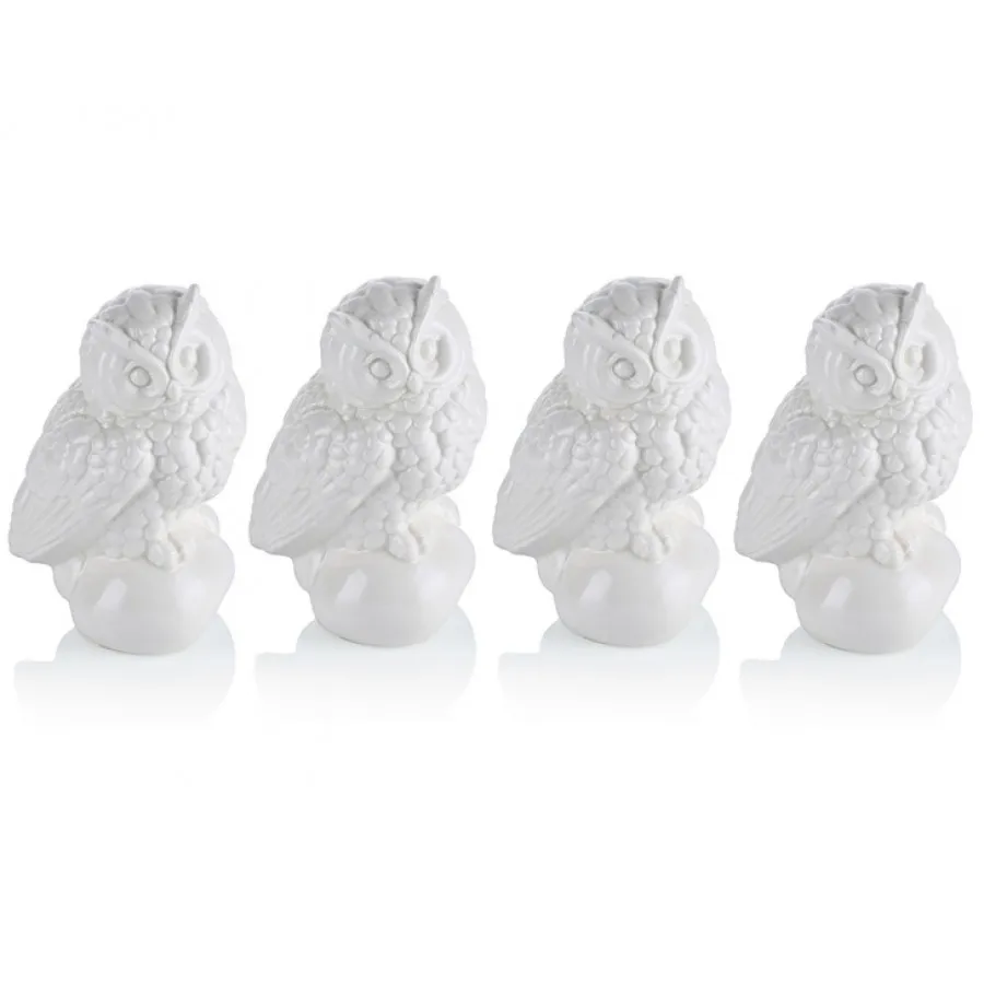 

Porio 4 white owl trinket 13cm