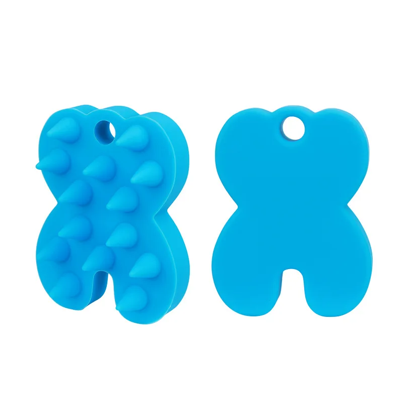 Silicone Shampoo Brush Head Scalp Massage Comb Hair Root Itching Clean The Scalp Thoroughly Body Massage Brush Bath Brush 6