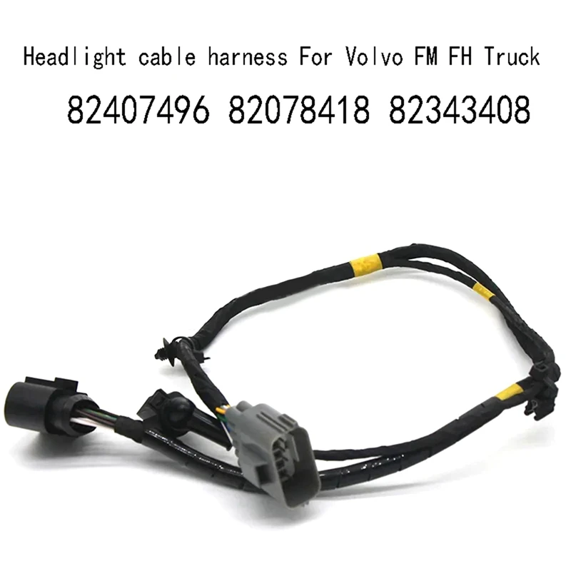 

82407496 Headlight Cable Harness For Volvo FM FH Truck 82078418 82343408 Spare Parts