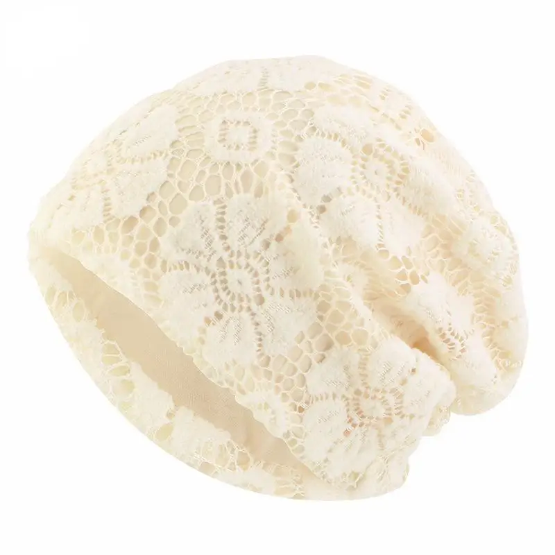 Lightweight and Breathable Double-layer Spring and Autumn Bonnet Muslim wrap Head Cap 5