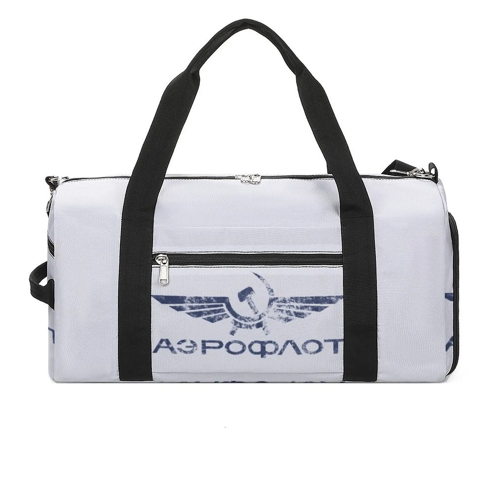 

Gym Bag Aeroflot Logo Sports Bag with Shoes Aviation Russe Pilote Male Outdoor Design Handbag Vintage Swimming Fitness Bag