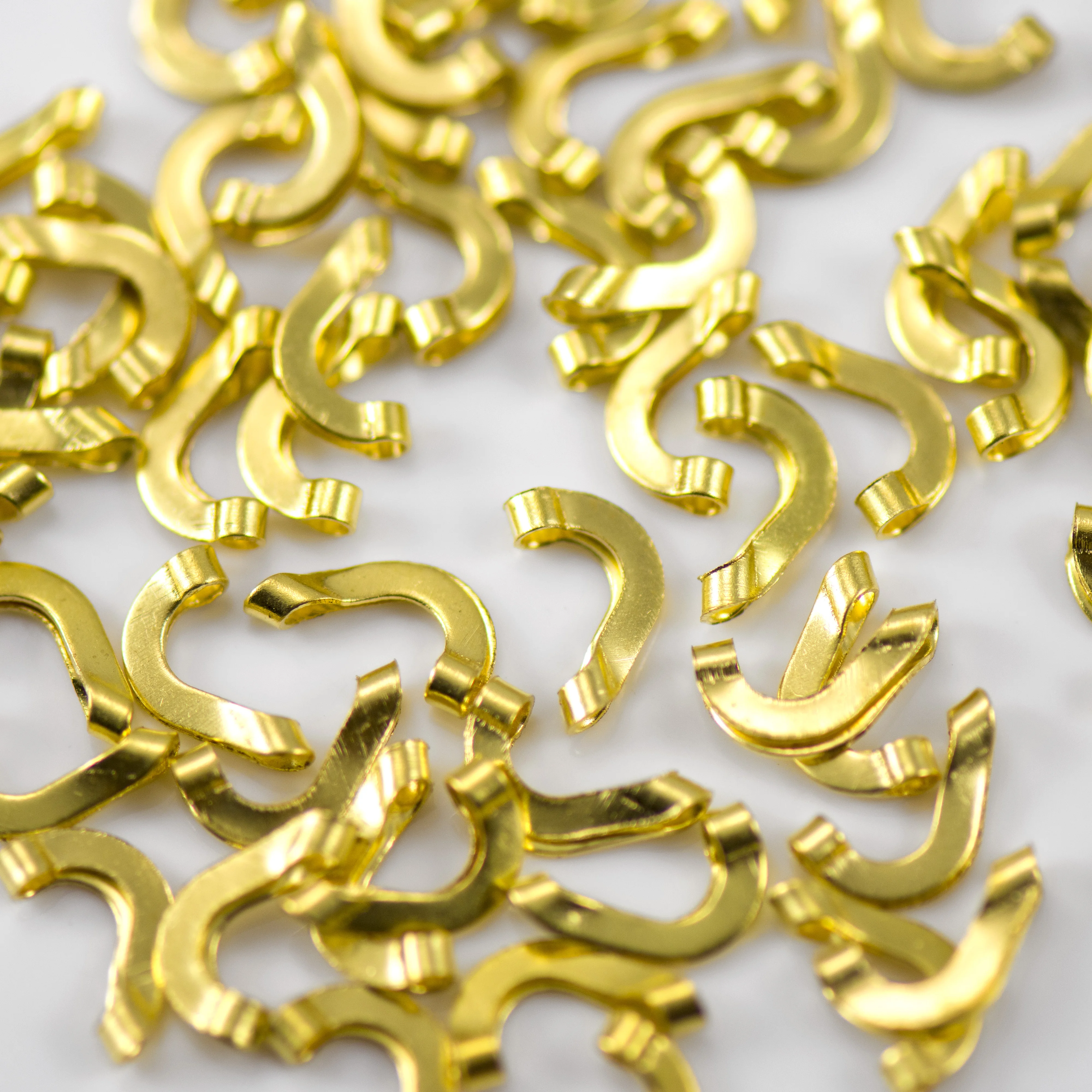 Folded Clevises Brass material DIY spinnerbatis spinner fishing lures accessories 100pcs