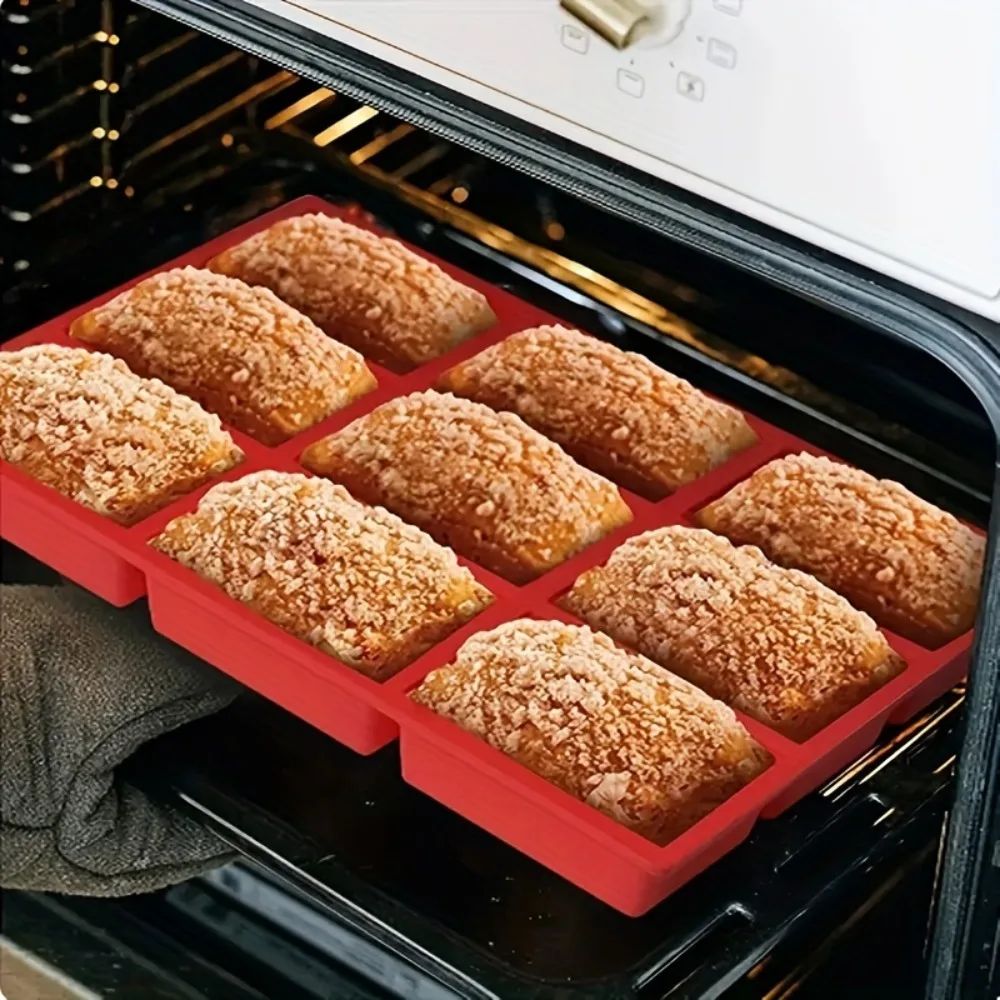 9-Kavit-ten-Silikon-Backform-f-r-Mini-Laib-kuchen-und-Brot-Hack-braten ...