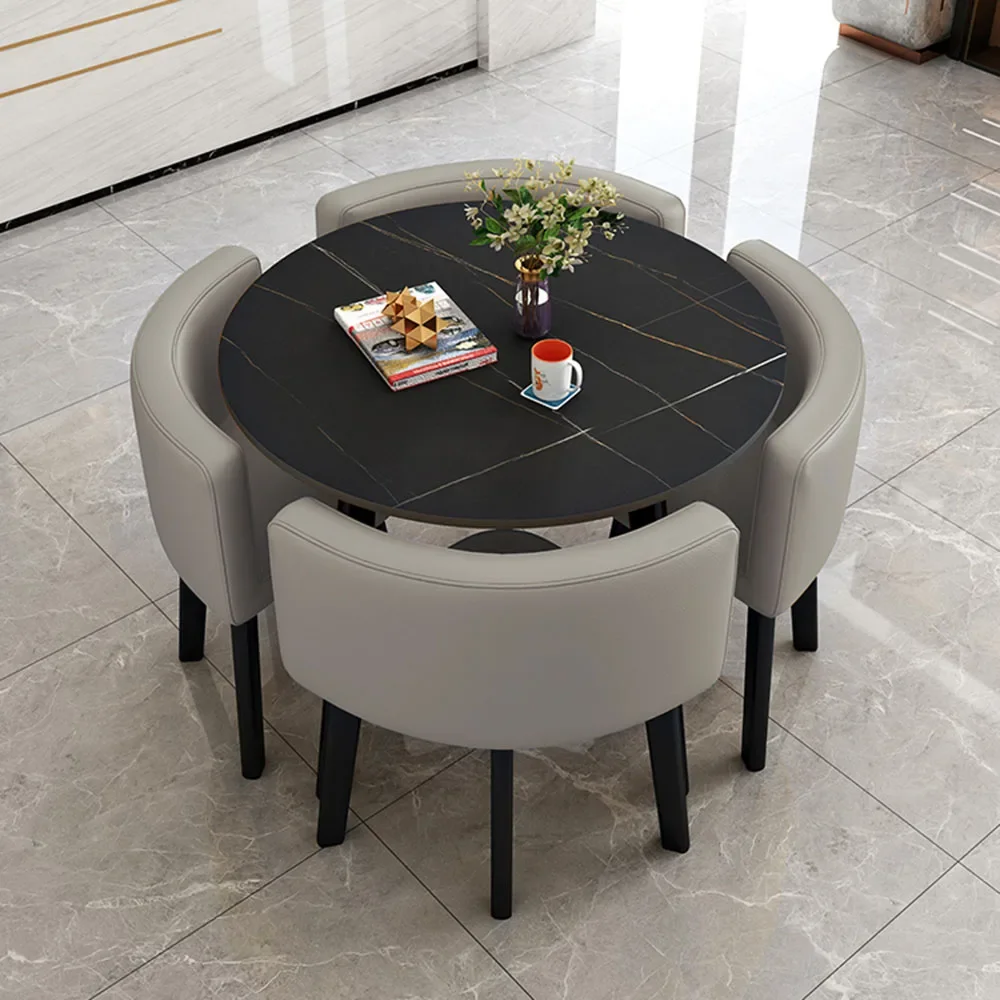 

White Office Dining Table Restaurant Small Apartmen Space Saving Dining Table Newclassic Cheap Table A Manger Kitchen Furniture