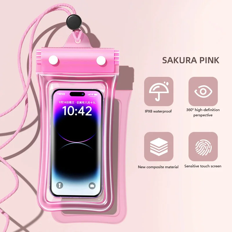 Enhanced Waterproof Floating Airbag Outdoor Phone Case and Protector Bag