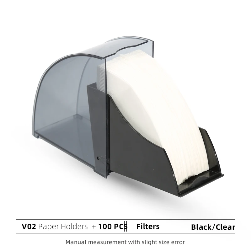 V Shape Coffee Filter Paper Holder with Dustproof...