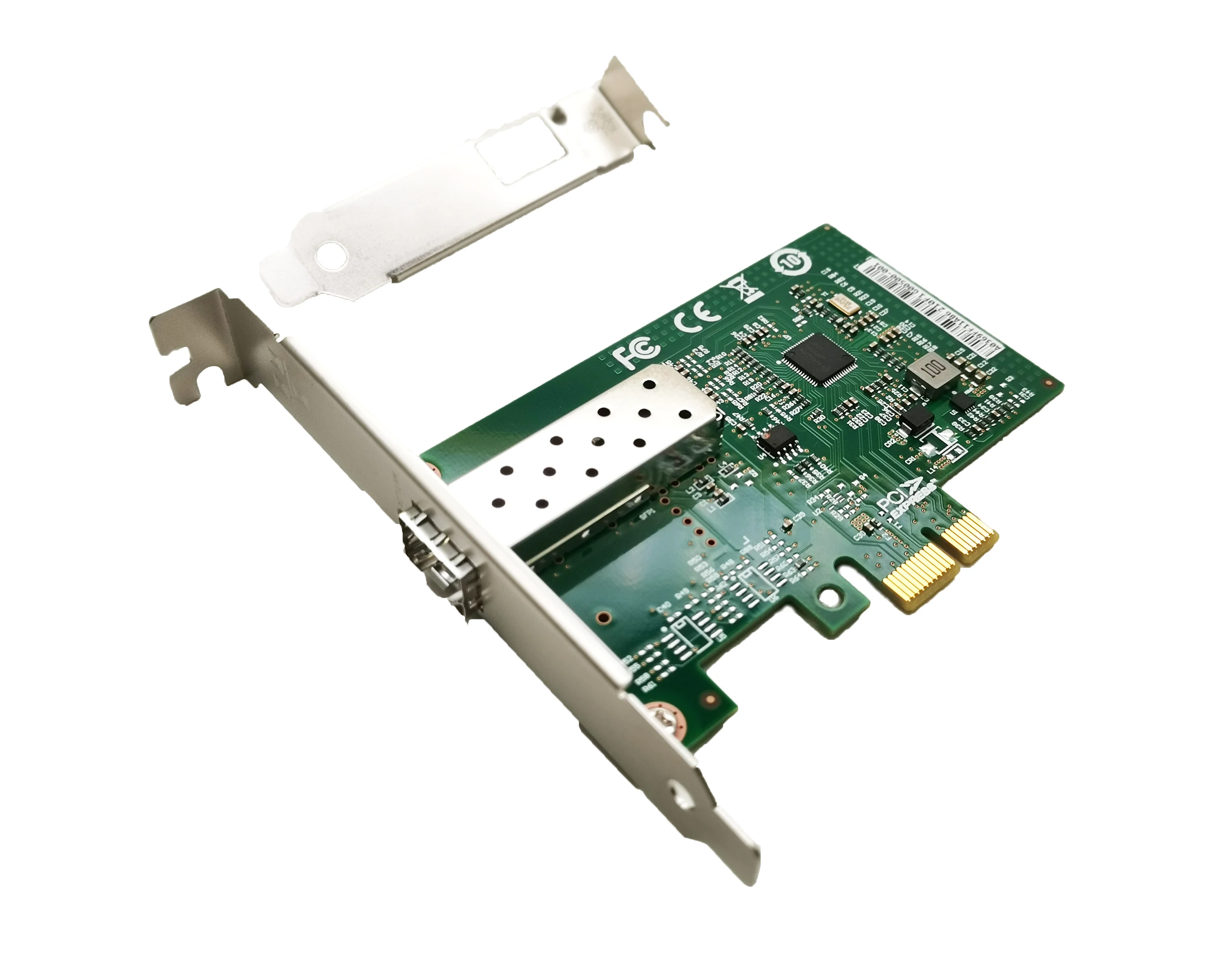 Windows/Vmware용 Intel I210,1x SFP/Copper RJ45 포트 Lan 서버 기가비트 NIC이 포함된 1.25Gb PCIex1 통합 이더넷 네트워크 카드