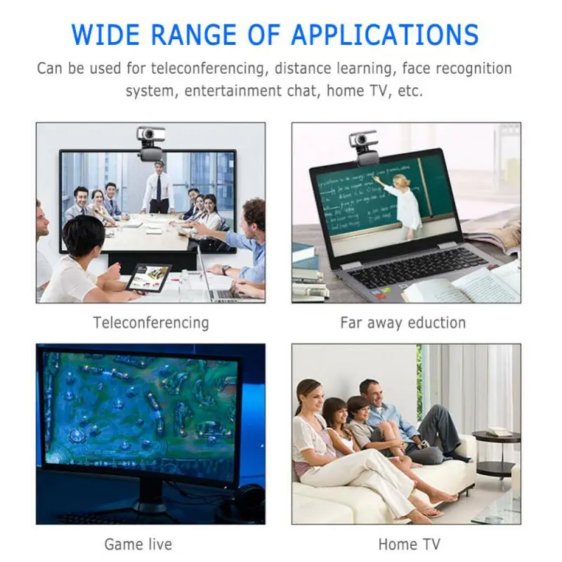 PC Webcam HD USB 2.0 Webcam With Microphone For Laptop Desktop PC