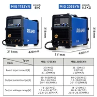 RILAND 5 in 1 MMA/LIFT.TIG/MIG/MAG/SPOOLGUN Multiprocess Welder IGBT Inverter MMA Welder Machine with Hot Start 2