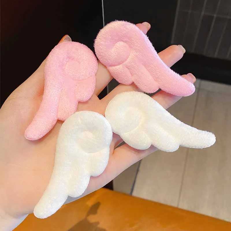 Pinces à cheveux ailes d'ange en peluche douces et mignonnes