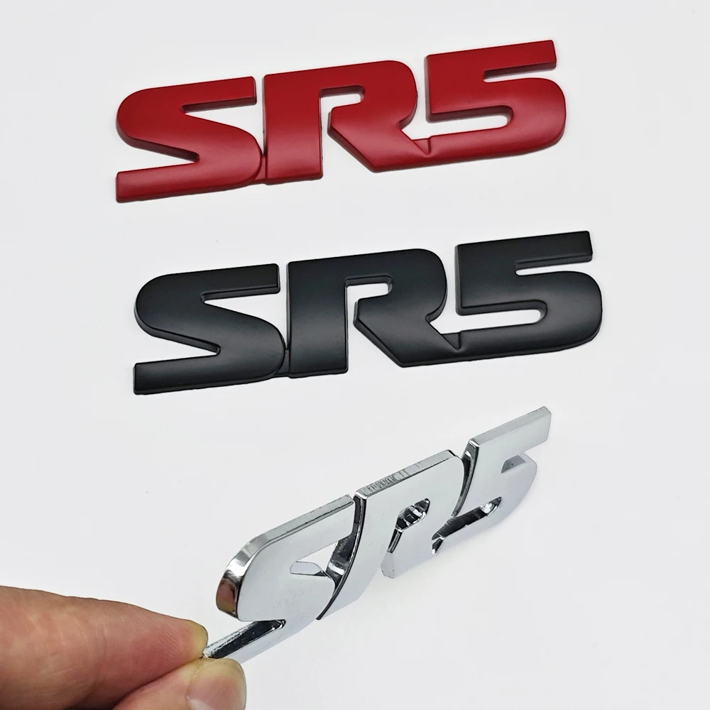 3d Metal Letters Logo SR5 Emblem Car Fender Door Side Badge SR5 Sticker ...