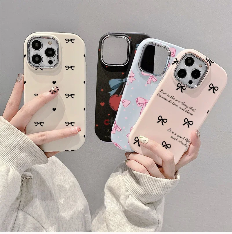Cute Y2K Pink Bowknot Phone Case Cover