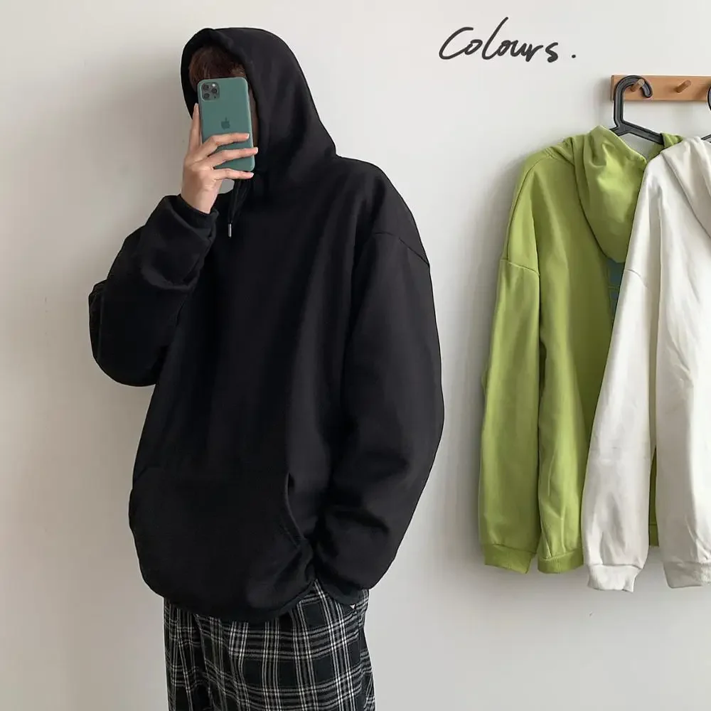 Hoodies Sweatshirts Men Streetwear Solid Pullover Sweatshirt Hoodies Men New Spring Autumn Sweatshirt