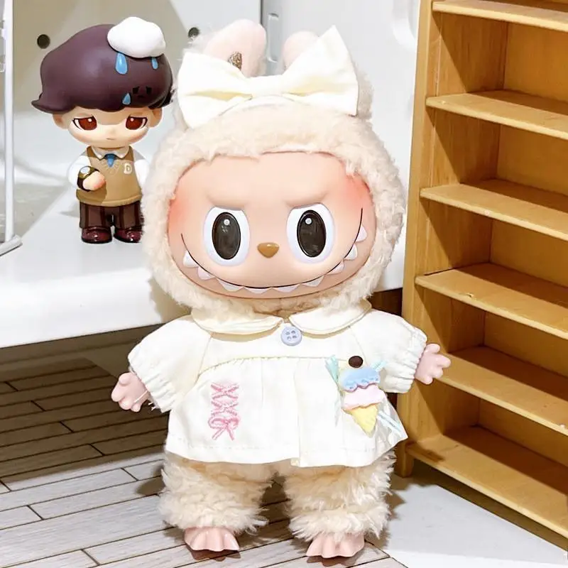 thumbnail image 1 of Mini ropa de peluche para muñecas de 17cm, accesorios para traje, Kpop, Exo, Labubu, Idol, juego de helados, ropa de regalo, 1 of 5