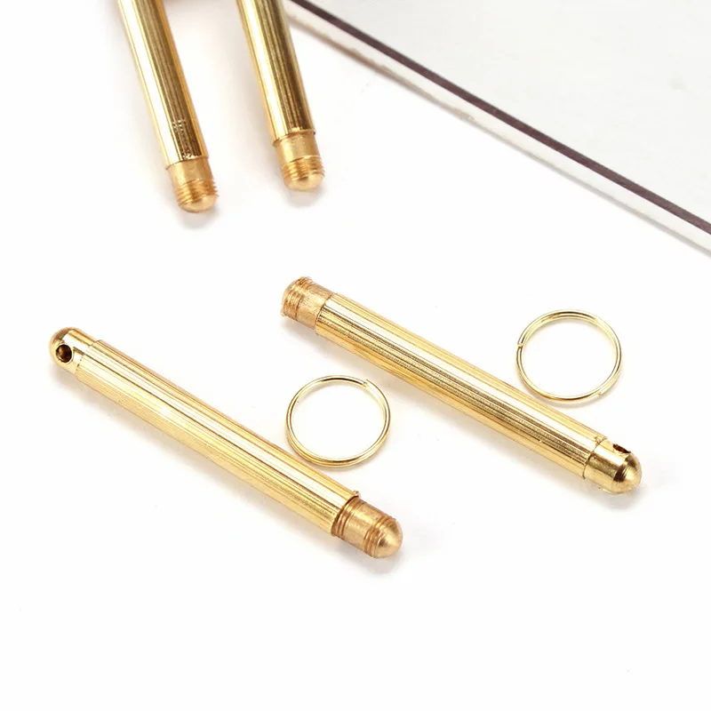 5Pcs Mini Spoon Powder Tool Hoover Hooteer Metal Shovel Key Chain Pocket Size Gold Brass Gadgets mini spoon tools