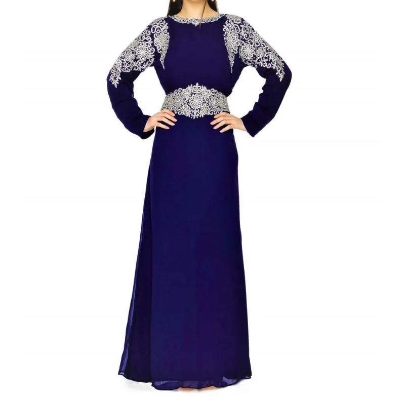 

Dubai Kaftans Abaya Dresses Beautiful Long and Fashionable Dresses European and American Fashion Trends