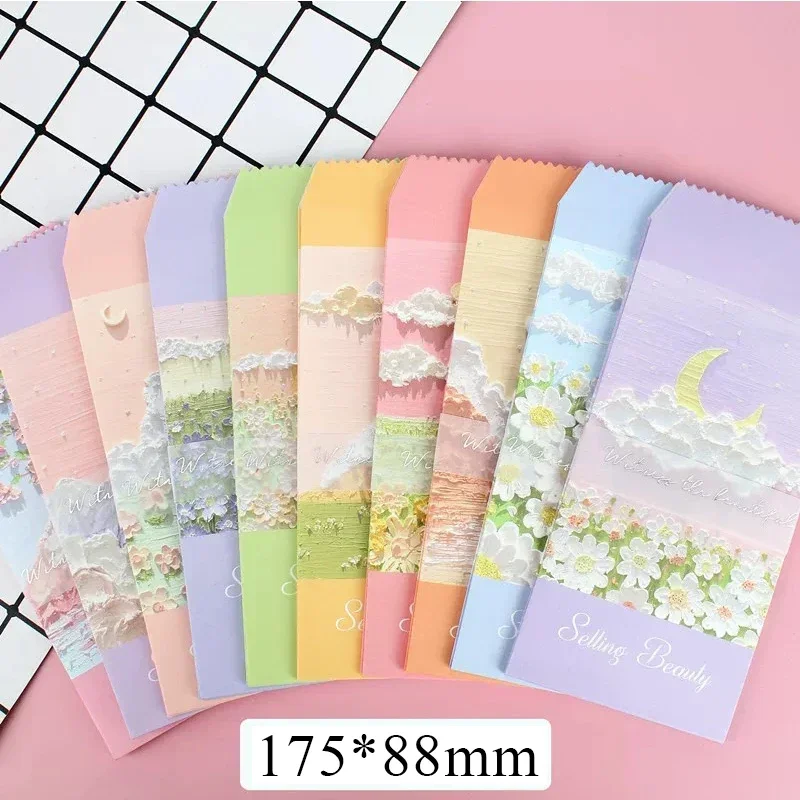 Kraft Paper Mini Envelopes 10Pcs 175*88mm