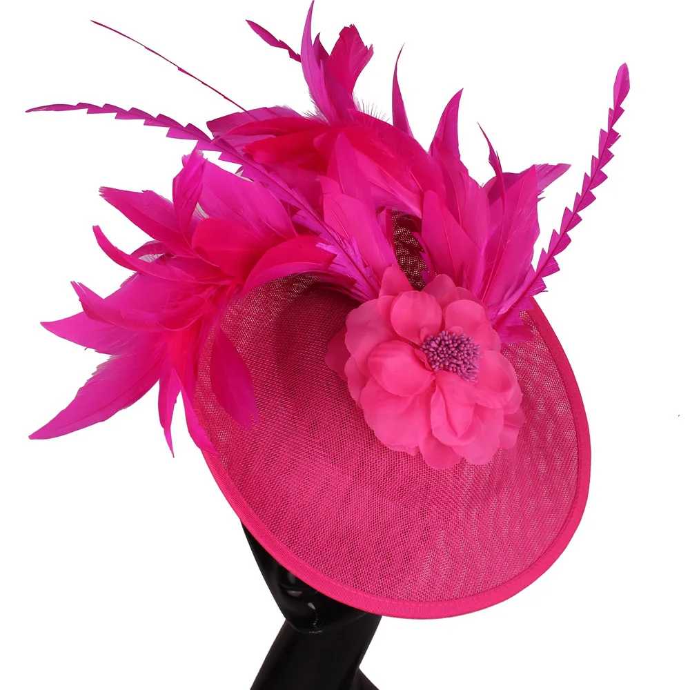 ElegantWomenBigDerbyFascinatorsHatsHeadbandsElegantLadiesChuch