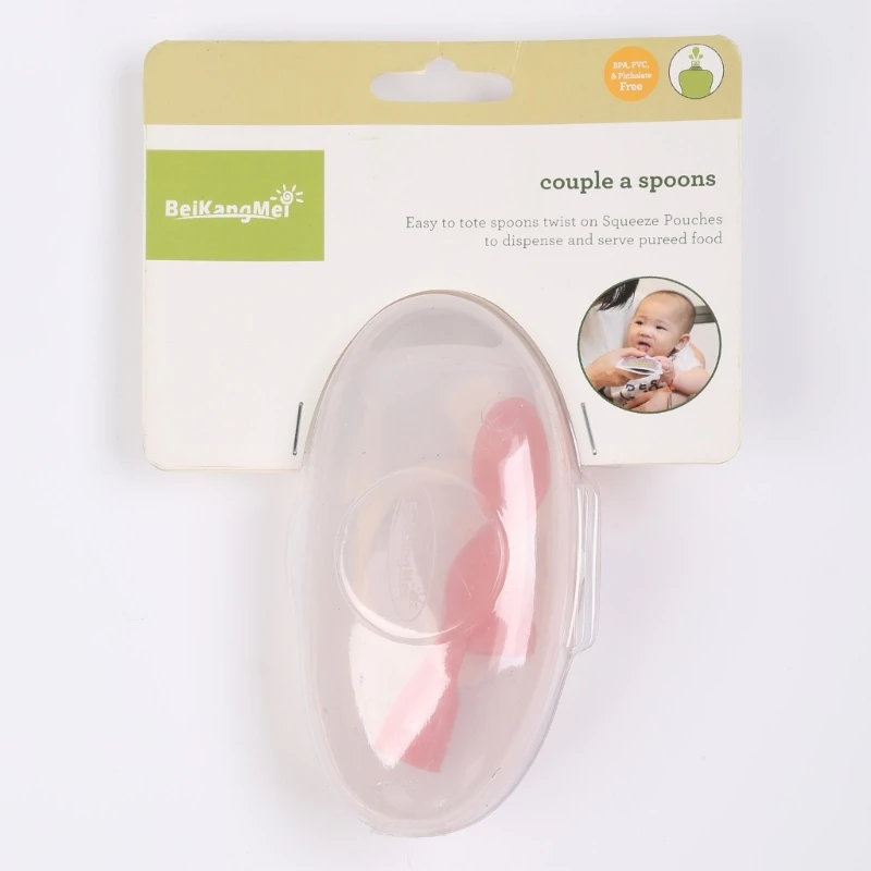 2 Pcs/Bag Baby Spoon  Preservation Packaging Bag Sealing Device Child Feeding Device Kitchen Dispensing Bag Supplies Dropship 4