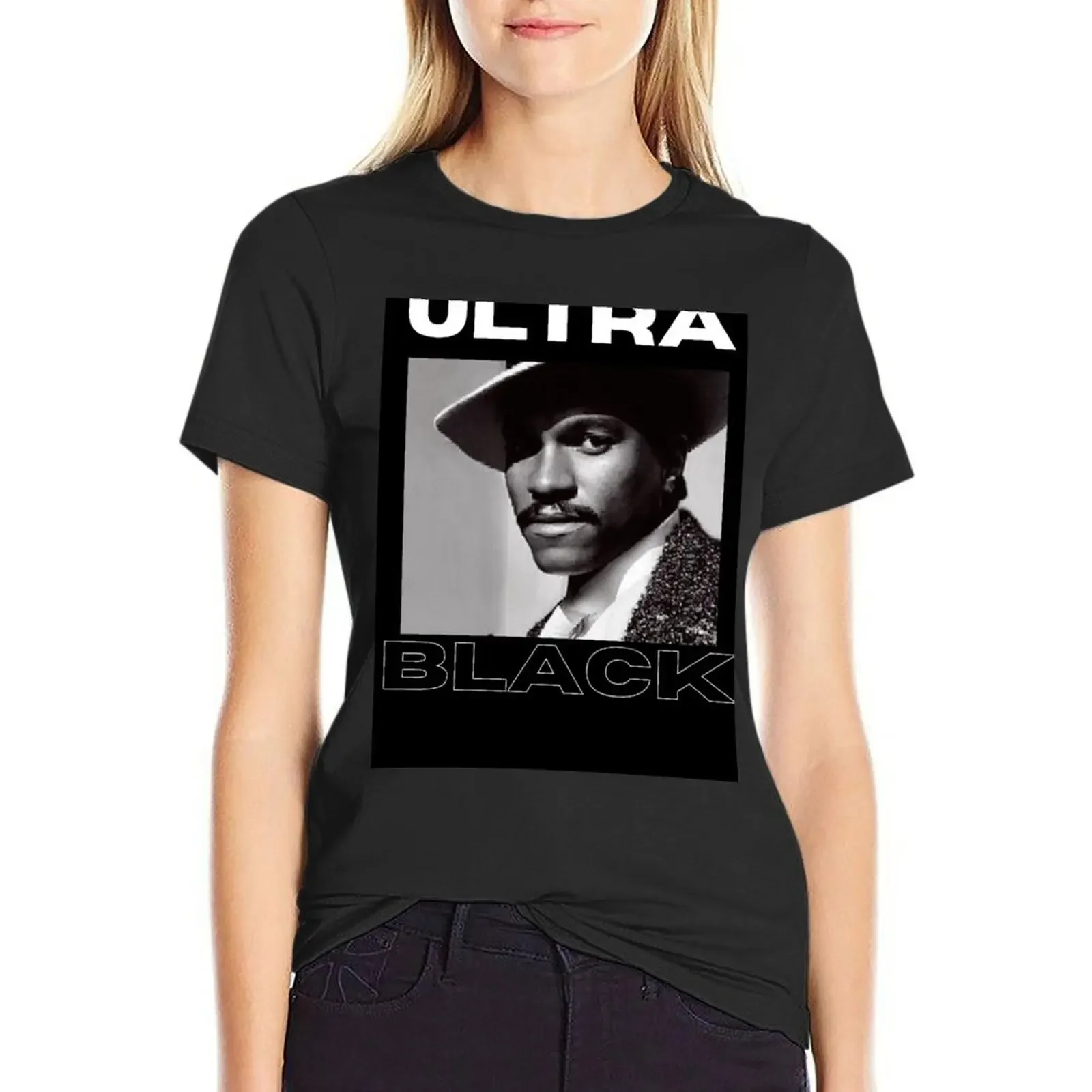 

uUltra Black Billy Dee Williams T-shirt Short sleeve tee summer top summer tops t-shirt dress for Women plus size