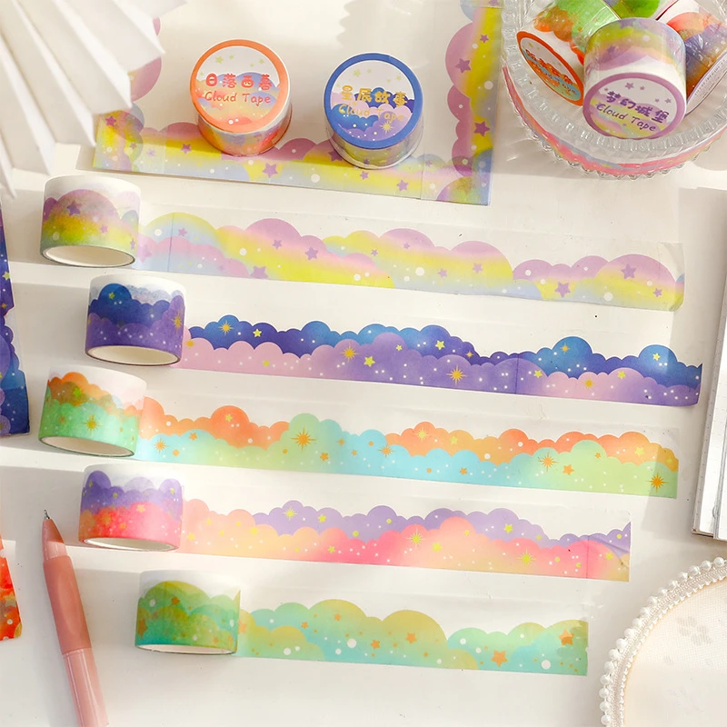 Cloud Masking Tape Journal Stationery Washi Tape Clouds Deco Art