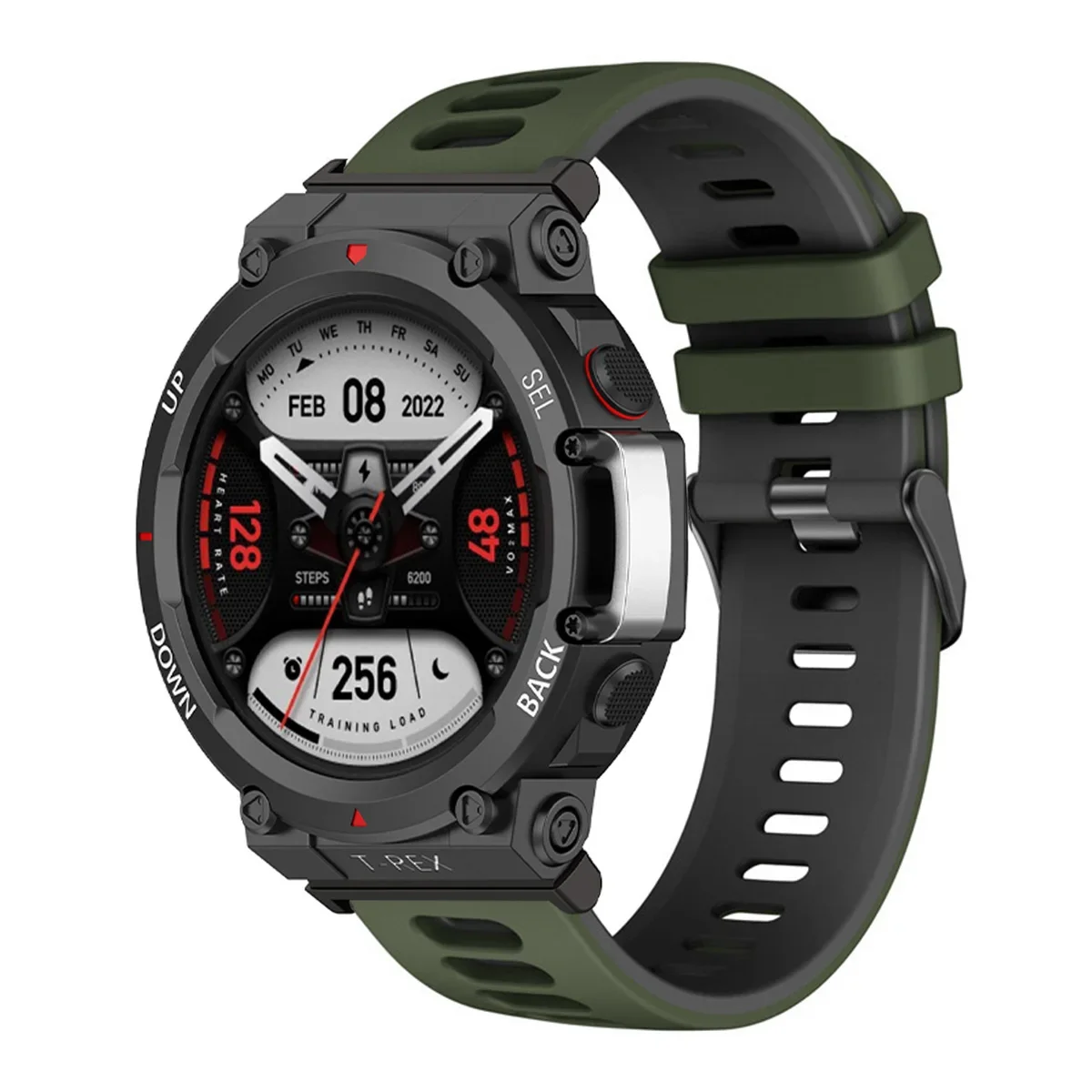 Durable Soft Silicone Sports Watch Strap - Comfortable Fit Bracelet Wristband