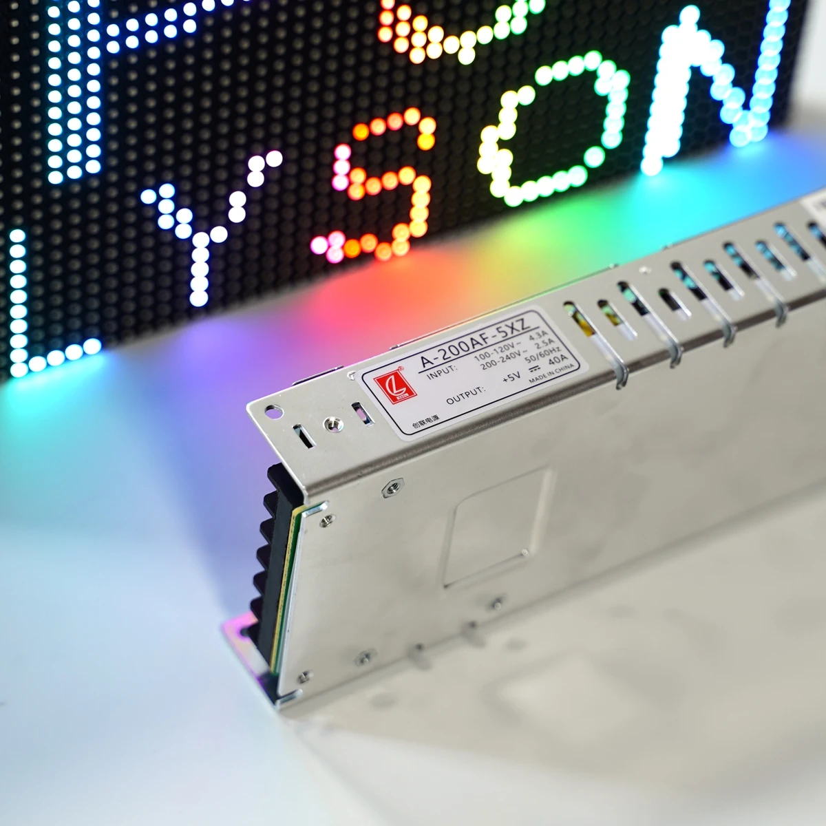 A-200AF-5 Chuanglian 5V 40A 200W Super Slim Power Supply For Advertising LED Display Screen Panel Matrix