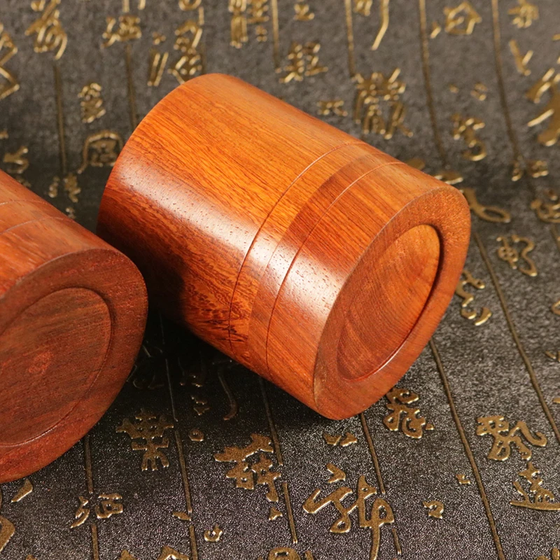Natural Rosewood Tea Storage Box Chinese Wooden Tea Canister Lid Seal Kitchen Storage Jars Accessories Spice Box Organizer tea tin box tea canister airtight container