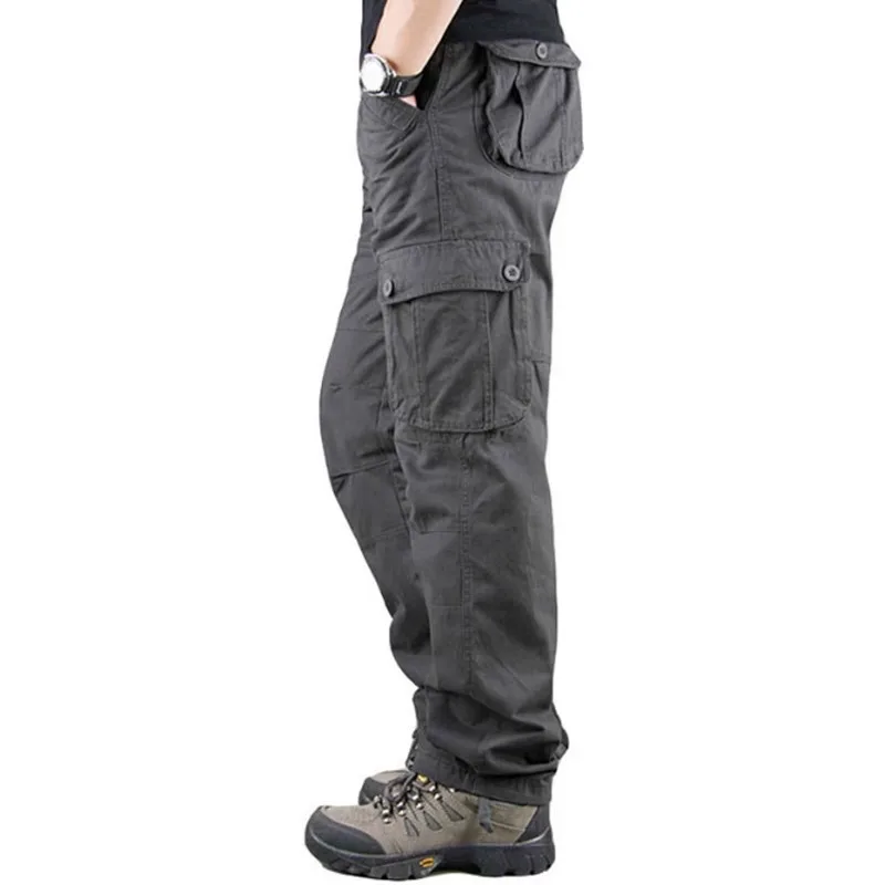 【oan】Leon Big Pocket Cargo Pants Biohazard 4 Leon Scott Kennedy Cosplay Costume Autumn Winter
