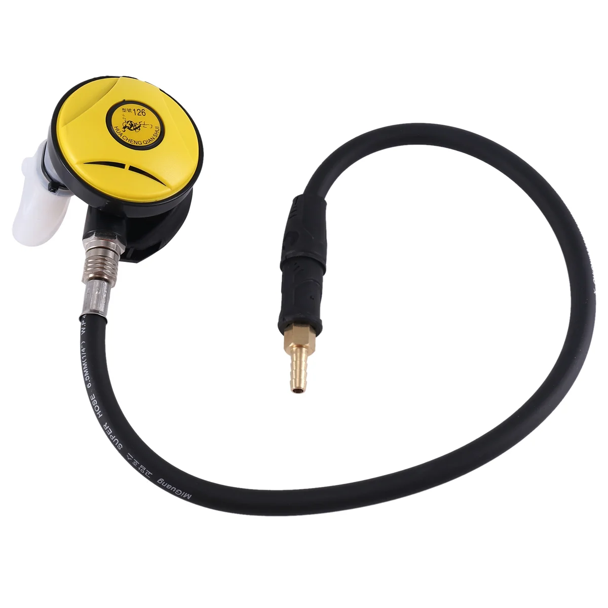 New Scuba Diving Diver Regulator Diving Snorkel Tube Snorkeling Equipment Pressure Reducer 2Nd Dive Regulator-Yellow