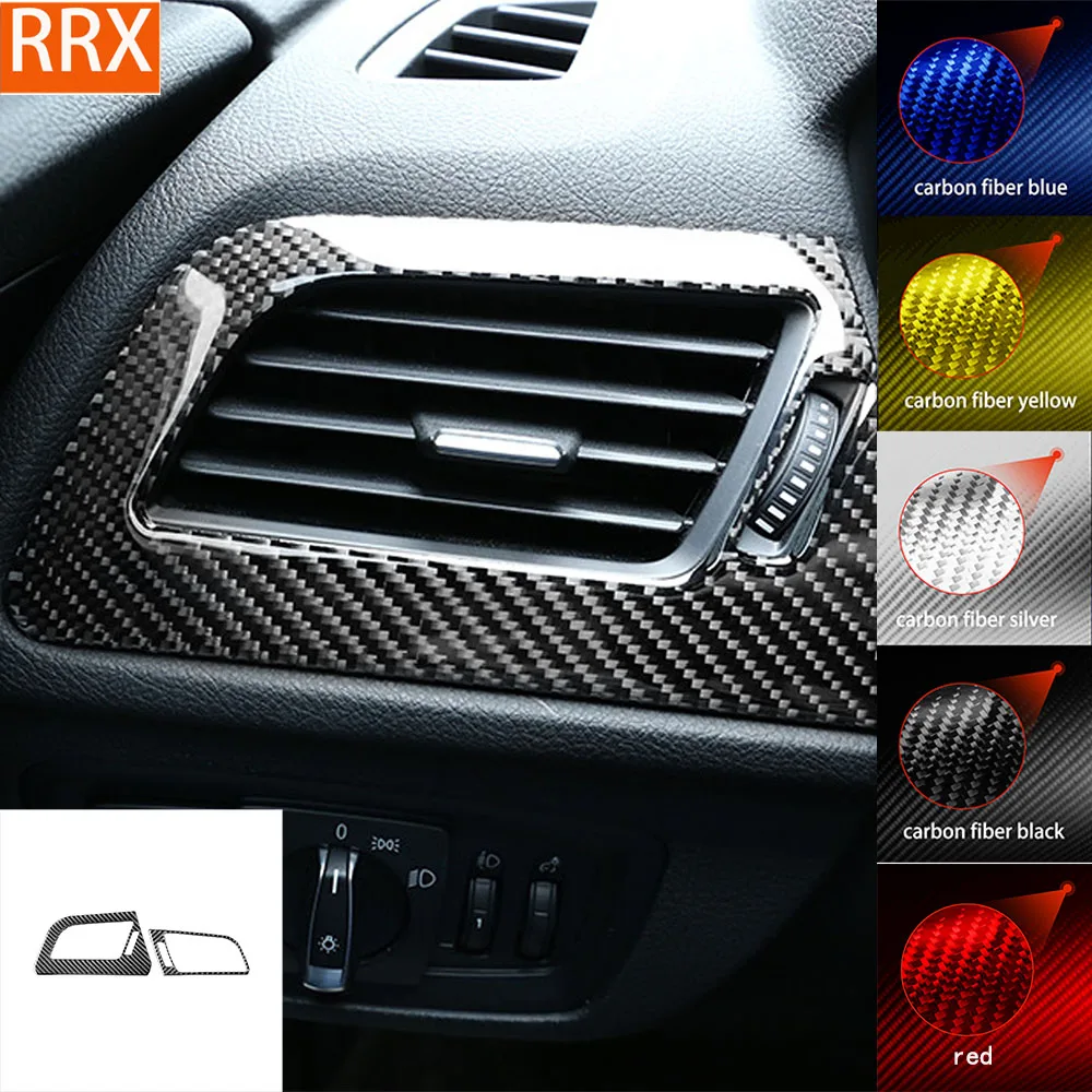 Per Bmw Serie 1 F52 2017 2018 2019 Copertura Della Presa D'Aria Laterale Del Cruscotto Tuning Soft Real Carbon Sheet Accessori Interni Per Auto