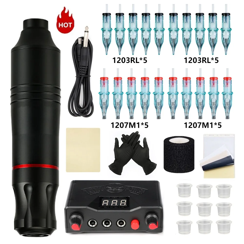 Kit Completo de Caneta para Tatuagem Rotativa: A Escolha Ideal