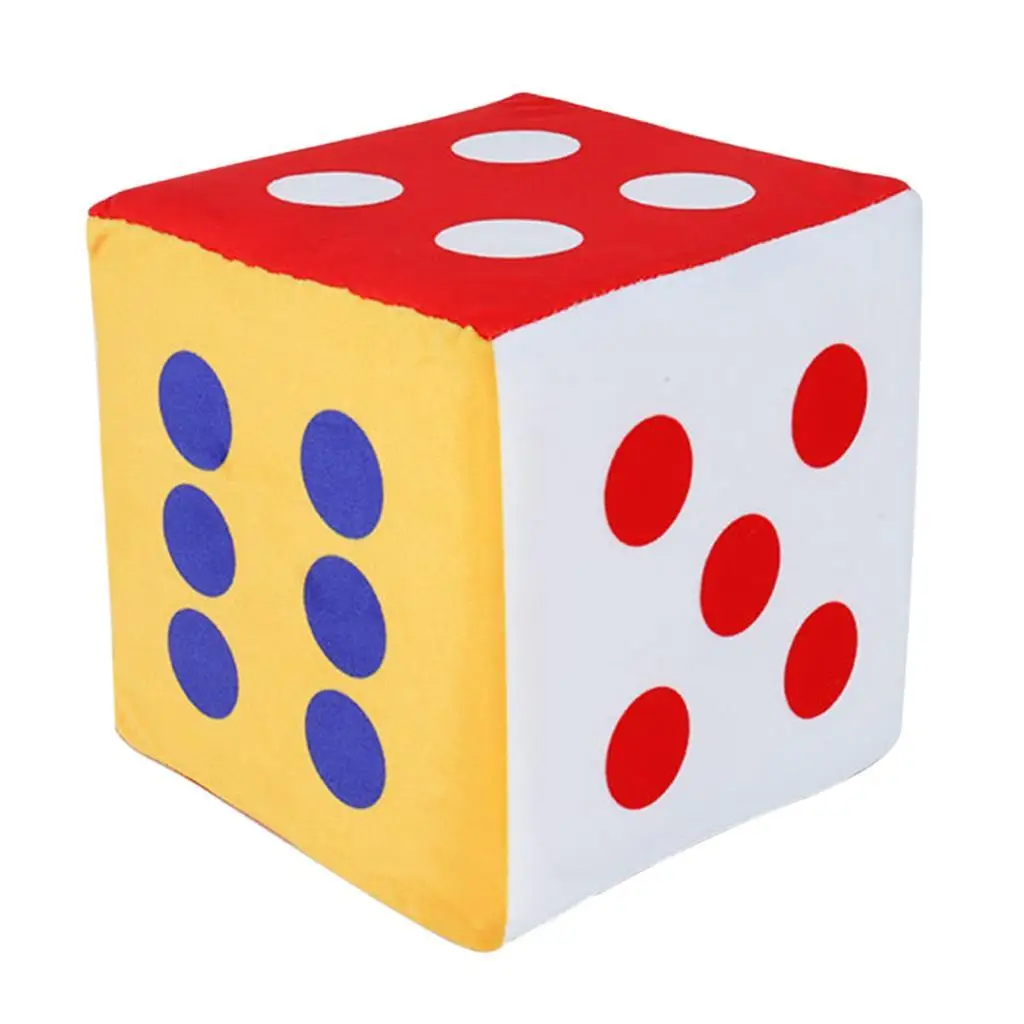1pc Large Foam Dice Soft Colorful Jumbo Foam Large Dice Dot/Number 15cm 6' Carnival Favor Toy Early Educational Supplies