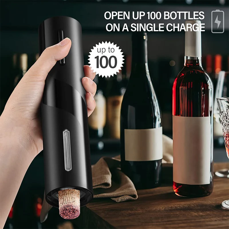 

Lover Cutter Opener Foil Bar Red Red Corkscrew Electric Bottle Rechargeable Wedding & Automatic Wine Wine Gifts For Wine Party