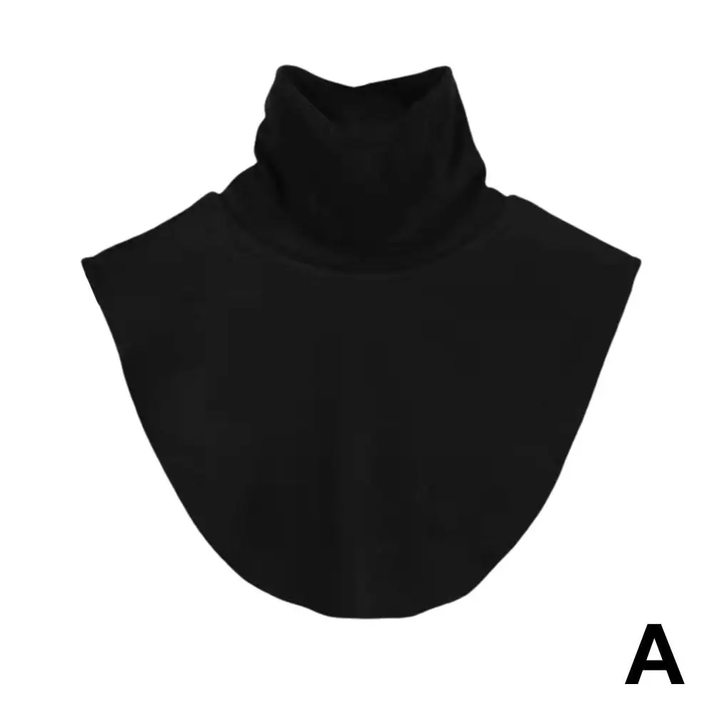 Mode High Nack Gefälschte Kragen Weiche Falsche Kragen Für Frauen Einfarbig Elastische Jersey Abnehmbare Kragen Hals Wärmer – Detail 5