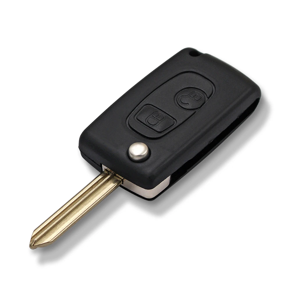 Key Case Car Key Shell Folding Car Key Shell Ecusells Folding Remote Key Shell Case for Citroen For Peugeot Partner Saxo Xsara Picasso Berlingo Expert Boxer SX9 Uncut Blade