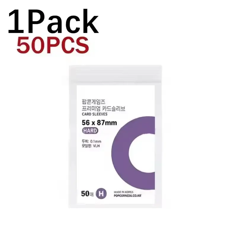 Ultra Thin Transparent Card Sleeves For Credit Cards Korean Kpop idol Photocard Popcorn DIY Clear Film Card Holder Protectors