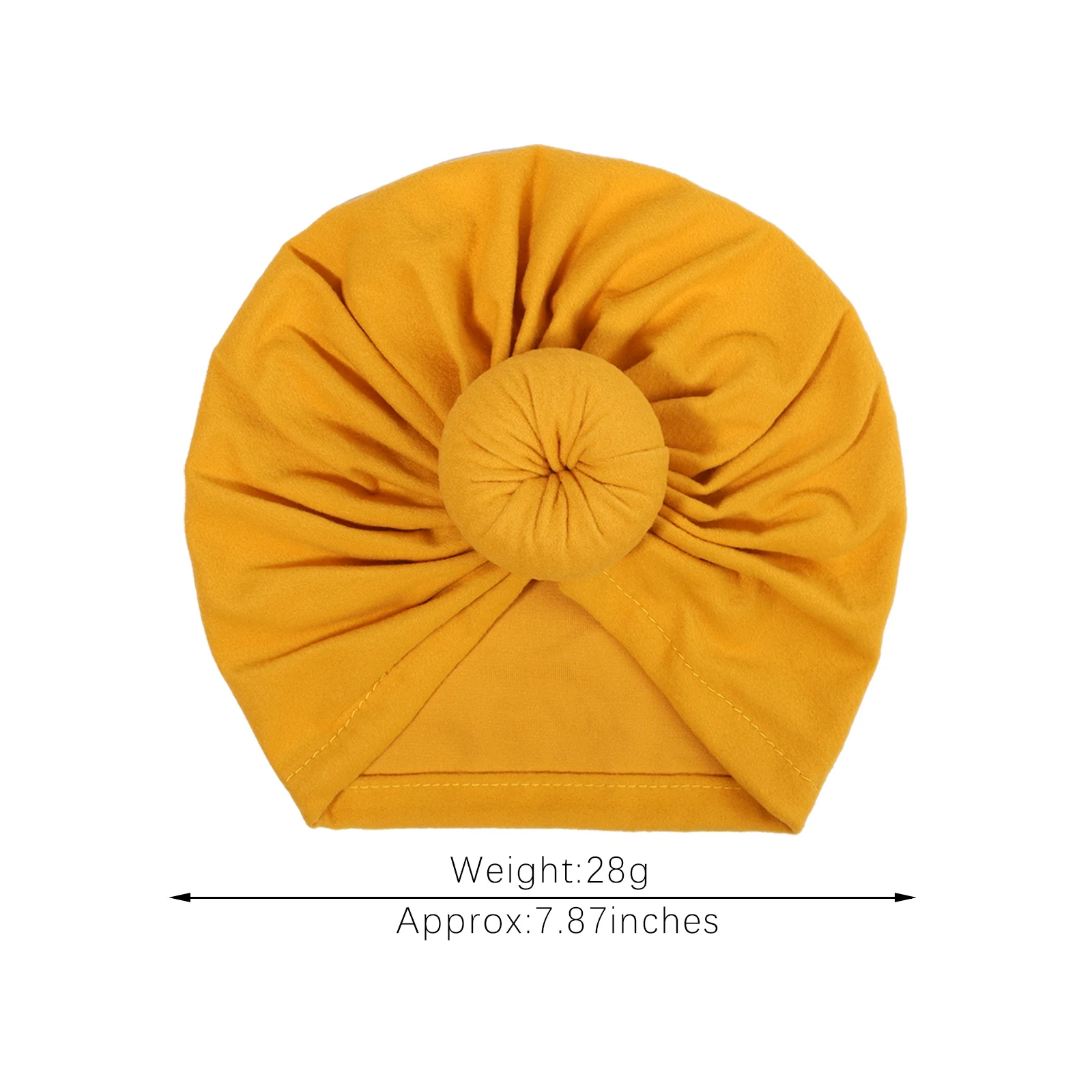 Baby Turban Hat Infant Elastic Soft Cotton Nylon Headband for Girls