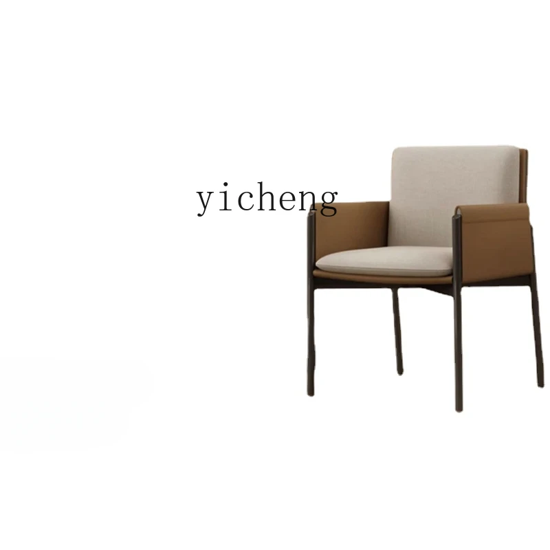 

Обеденный стул ZC для дома, ресторана, кожаный стул, дизайнерский скандинавский стул для отдыха, минималистичный стол для конференций, стул
