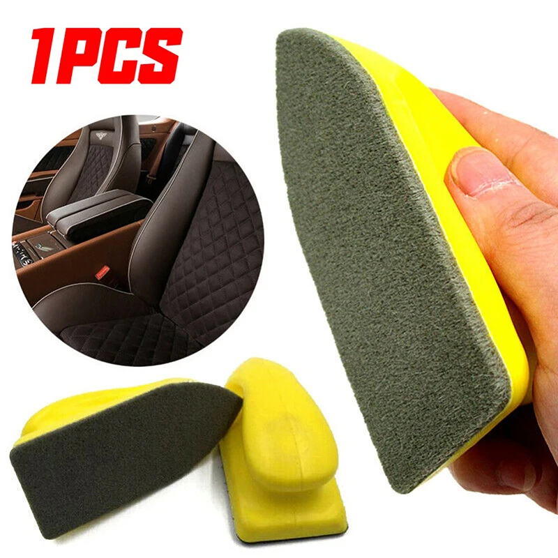 

1PC Car Crevice Detailing Leather Seat Care Clean Brush Sofa Duster Sponge Pad Multifunctional Nano Cleaning Brush