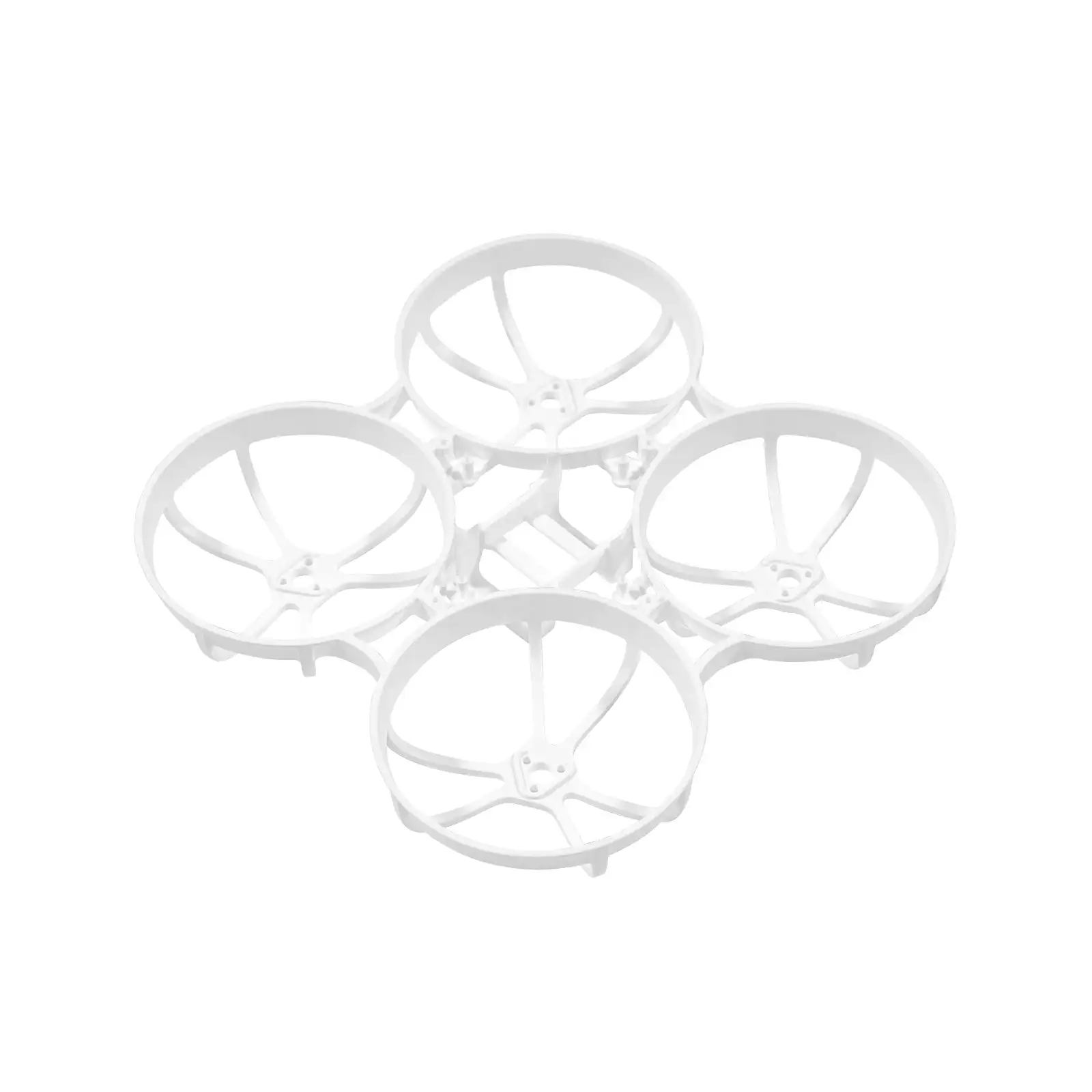 Lot de 2 châssis drone FPV micro whoop empilés, matériau léger et résistant.