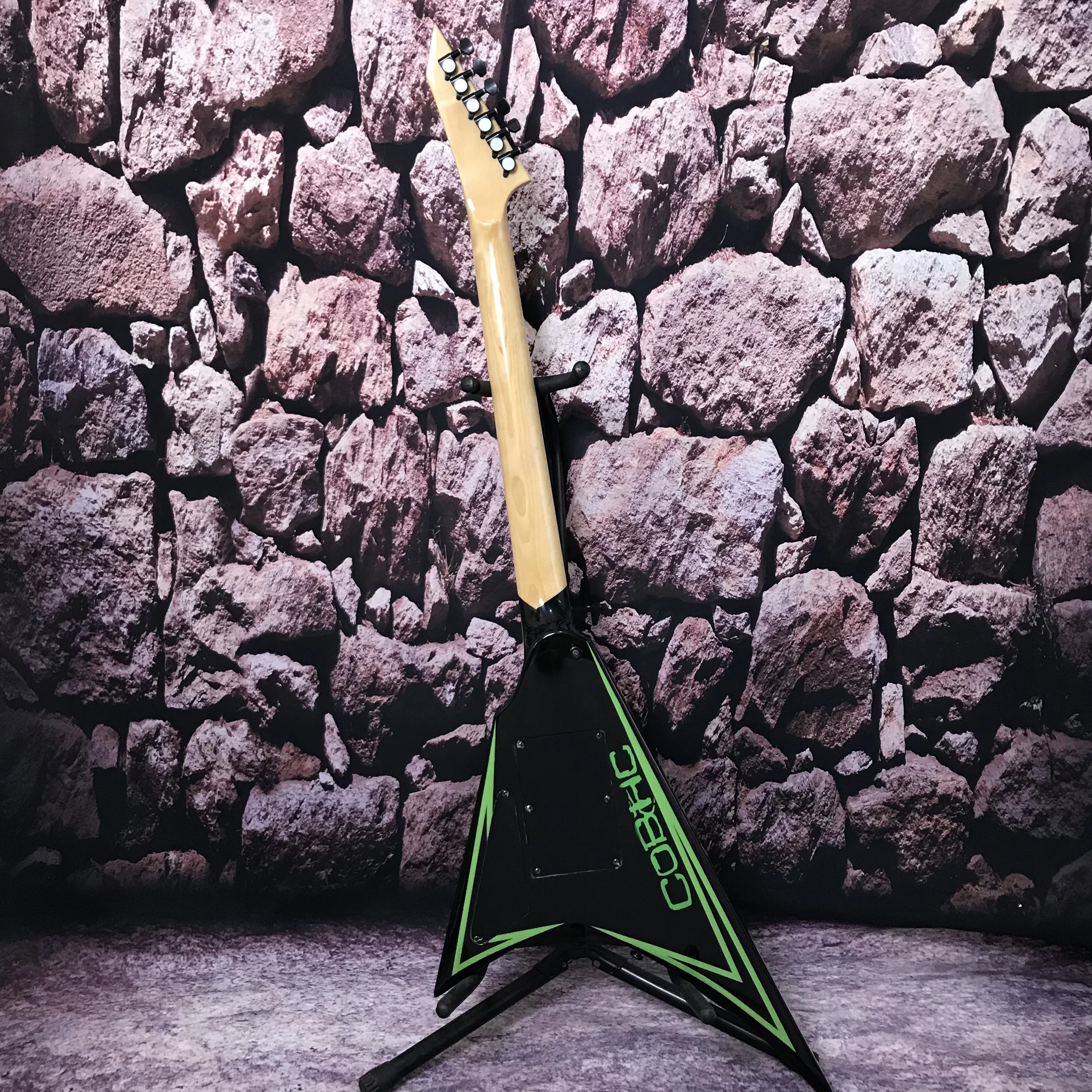 factory electric guitar tremolo system active pickup green line