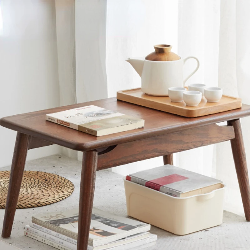 End Side Table Living Room Furniture Low Coffee Tables Hall Solid Wood Modern Design Coffee Corner Flush Tavolo Table SY50CT