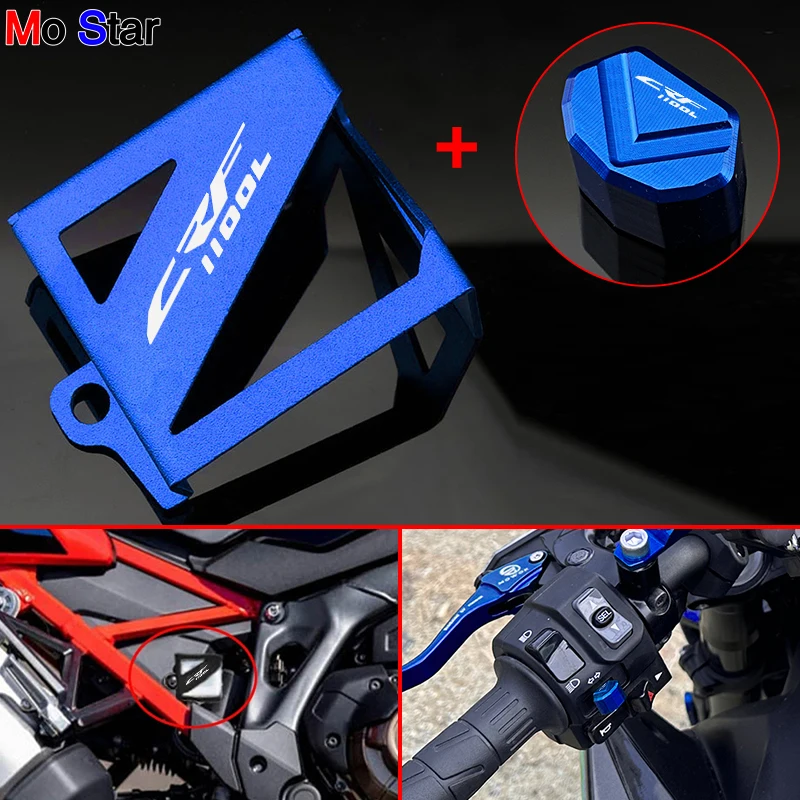 

CRF1100L CNC For HONDA Africa Twin CRF 1100L Adventure Sports Switch Button cap and Rear Brake Fluid Reservoir Cover Guard